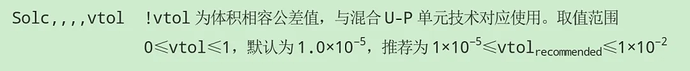 图片显示了关于vtol参数的描述，包括其定义、取值范围以及推荐值。 (由 AI 生成标题)