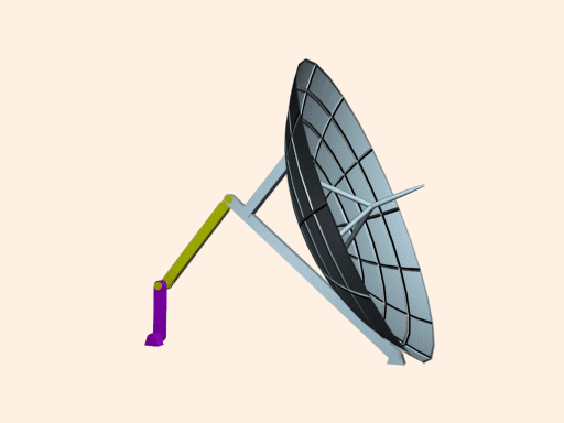 雷达天线俯仰角调整机构